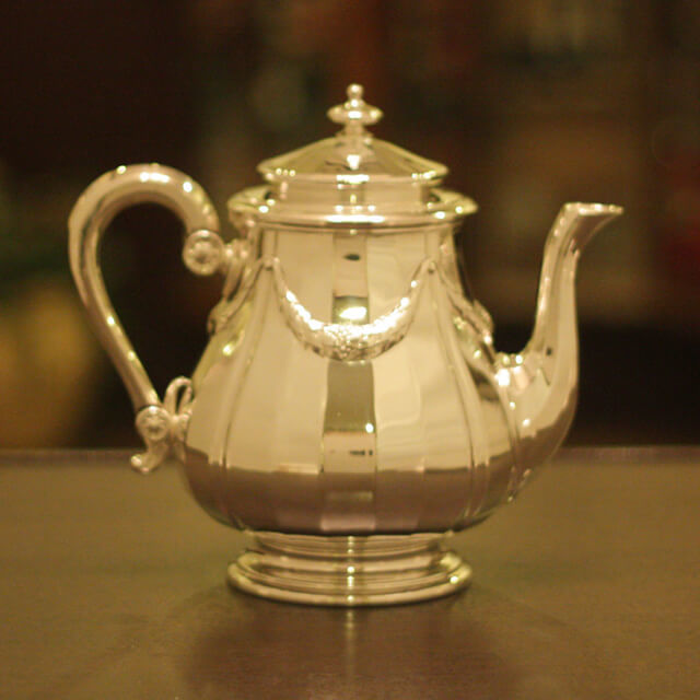 中古】Christofle(クリストフル) 家庭用4点ティーセット ch-85