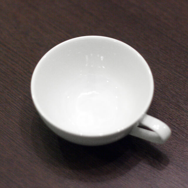 陶器ティーカップ＆ソーサー6客セット（無地）/業務用/国産