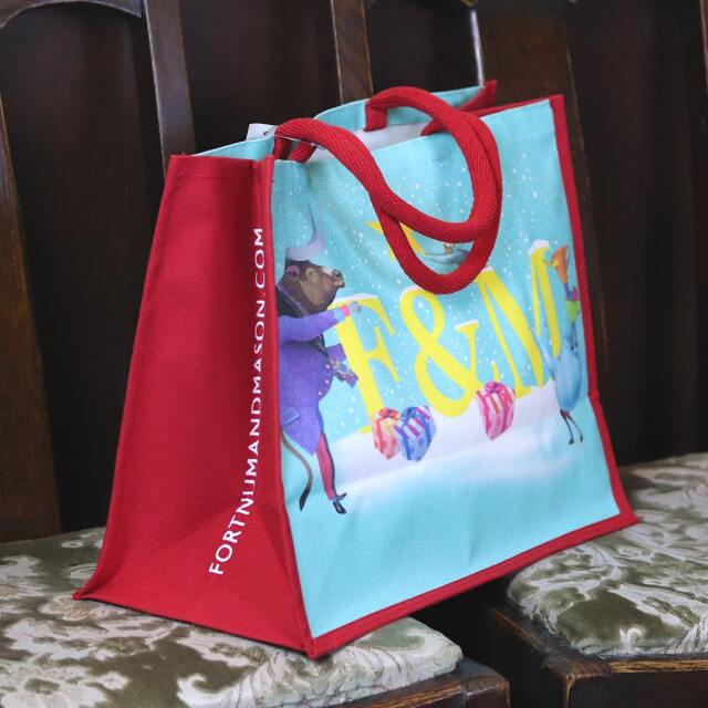 英国発 ★Fortnum&Mason★ Provisions Bag /ショッピングバッグ ショップバッグ(エコバッグ)N