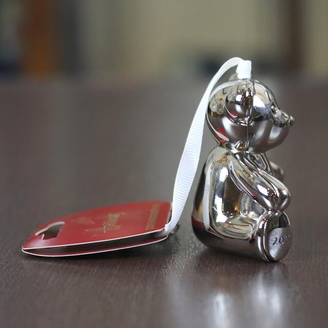 【中古】harrods(ハロッズ)シルバー製イヤーベア2020 hr_bear_slv04【イギリス製】【テディベア】