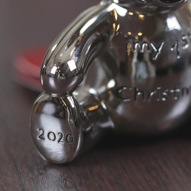 【中古】harrods(ハロッズ)シルバー製イヤーベア2020 hr_bear_slv04【イギリス製】【テディベア】