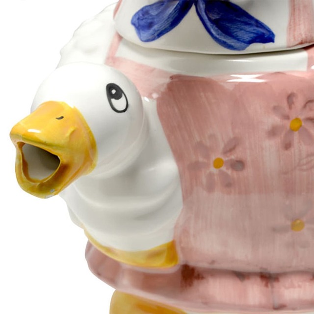 紅茶専門店]英国製 アヒルの親子のコレクタブルティーポット【中古