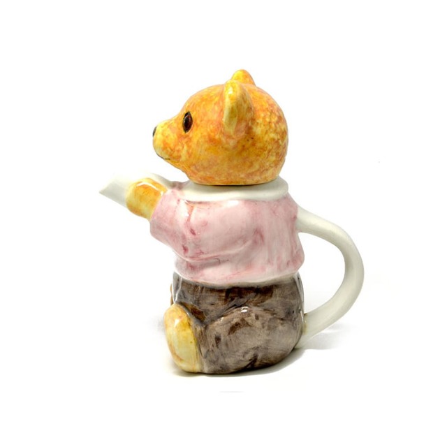 紅茶専門店]英国製 テディベアのコレクタブルティーポット【中古