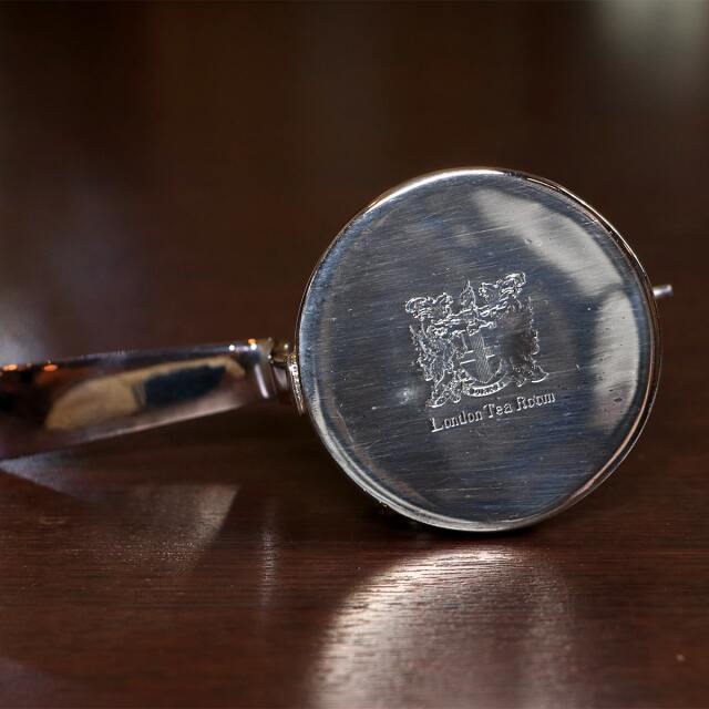 回転式ティーストレーナー 銀メッキ【ロンドンティールームオリジナル】