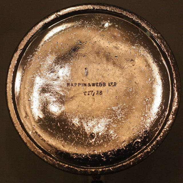 イギリス　アンティーク　ツイン　ピクルスポット　MAPPIN & WEBB イギリス アンティーク ツイン ピクルスポット MAPPIN & WEBB 英国の銀