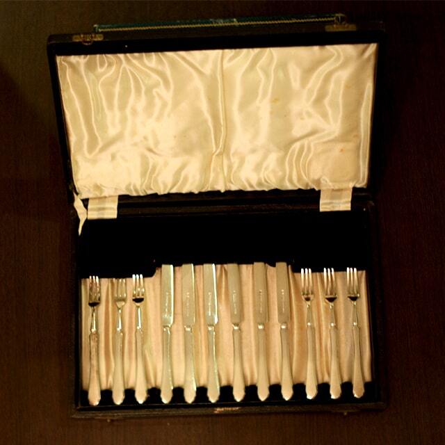 中古】Mappin&Webb(マッピン&ウェッブ) デザートナイフ＆フォーク6点  