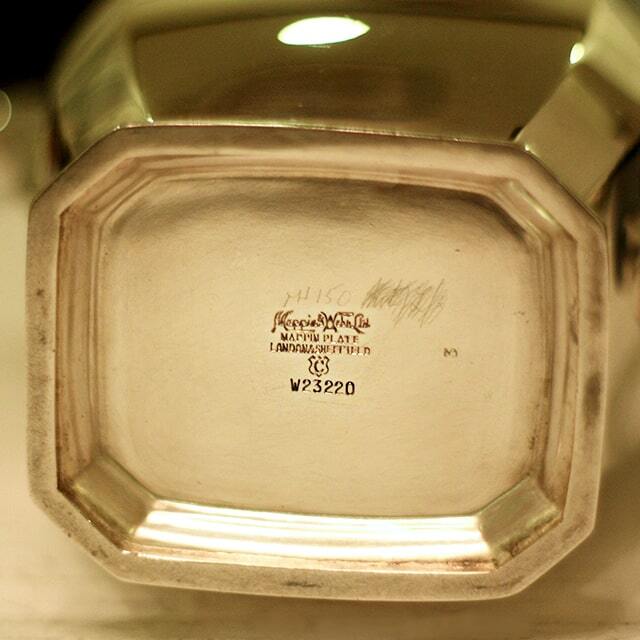 【Mappin&Webb】 マッピンアンドウェッブ デザートセット 6名用24本 マッピン&ウェッブ ビスケットバレル ガラス シルバー