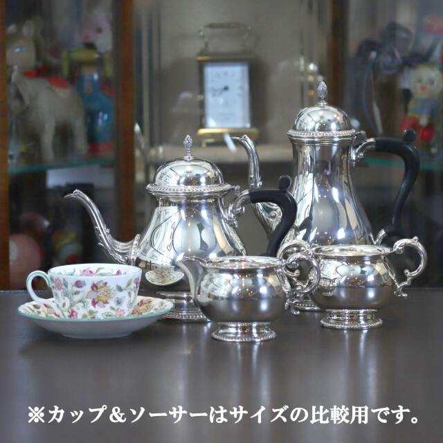 中古】Mappin&Webb(マッピン＆ウェッブ) 家庭用4点ティーセット MW-327