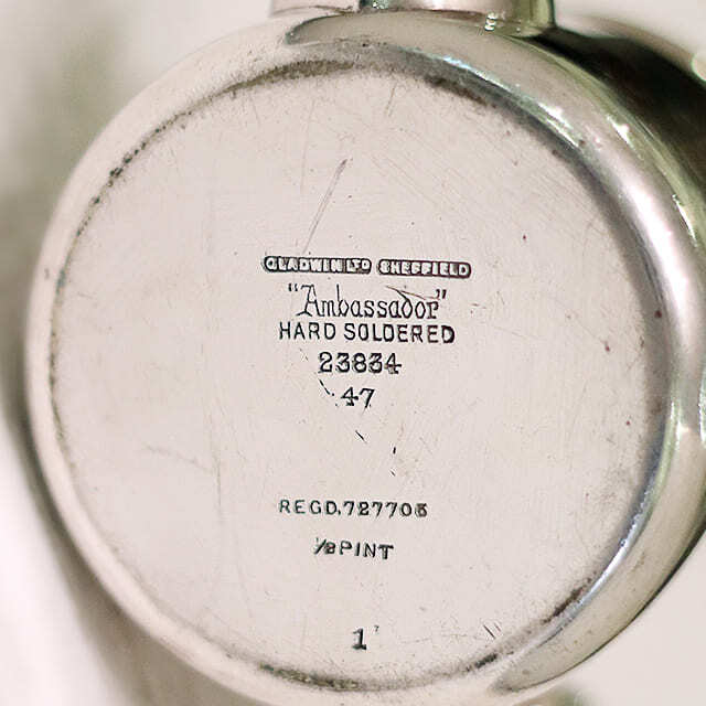 シルバープレートティーポット　刻印あり　Sheffield　England 中古】SHEFFIELD(シェフィールド) 業務用ティーポット sh-977
