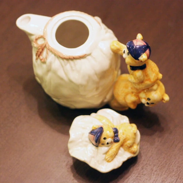 中古】Lovely Teddy Bear Decorative Tea potラブリーテディベア