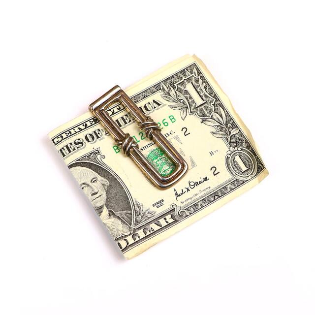 中古】Tiffany（ティファニー）マネークリップ シグネチャークロス tf