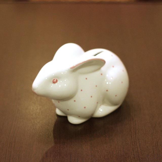 未使用品☆TIFFANY&Co. ティファニー 陶器 ブタ ドット柄 ピギーバンク  