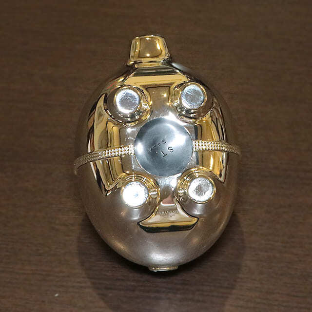 【中古】WEDGWOOD(ウェッジウッド) VERA WANG(ヴェラウォン)コラボ 子豚の貯金箱 w-020【アンティーク】【イギリス製】【シルバープレート】