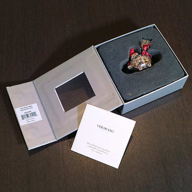 【中古】WEDGWOOD(ウェッジウッド) VERA WANG(ヴェラウォン)コラボ 子豚のオーナメント w-022【アンティーク】【イギリス製】【シルバープレート】