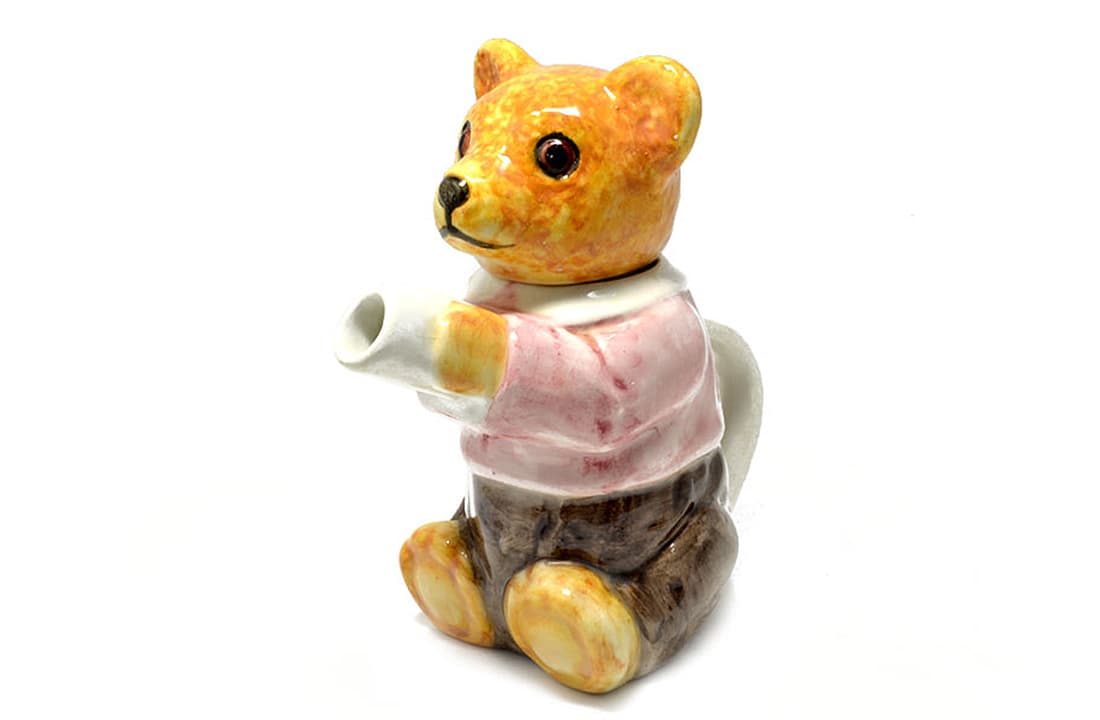 [紅茶専門店]英国製　テディベアのコレクタブルティーポット【中古】【英国（イギリス）】アンティーク