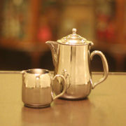 【中古】British Airways(ブリティッシュ・エアウェイズ) 英国航空　2点ティーセット ba-304【アンティーク】【シルバー】