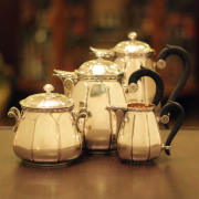 Christofle(クリストフル) 家庭用4点ティーセット ch-73【アンティーク】【中古】【フランス製】【シルバー】