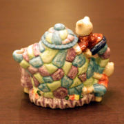 テディベア達のティーポット COLL-151【中古】【装飾ティーポット】