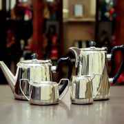 【中古】Mappin&Webb(マッピン&ウェッブ) 家庭用5点ティーセット MW-304【アンティーク】【イギリス製】【シルバープレート】