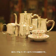 harrods（ハロッズ）ホテル用4点ティーセット HR-642【アンティーク】【中古】【イギリス製】【シルバープレート】
