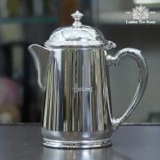 【中古】Harrods（ハロッズ）ホテル用コーヒーポット HR-794【アンティーク】【イギリス製】【シルバープレート】《2024/10/24掲載》