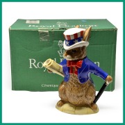 【中古】入手困難！ロイヤルドルトン製BUNNYKINSシリーズ“USAプレジデント”コレクタブルティーポット COLL-104【元箱付】【英国（イギリス）】【装飾ティーポット】