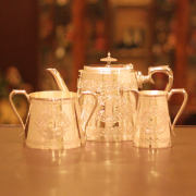 Mappin&Webb(マッピン&ウェッブ)家庭用3点ティーセット MW-100【アンティーク】【中古】【イギリス製】【シルバープレート】