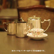 【中古】Mappin&Webb(マッピン&ウェッブ)ホテル用３点ティーセット MW-125【アンティーク】【イギリス製】【シルバープレート】