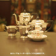 【中古】Mappin&Webb(マッピン&ウェッブ)家庭用4点ティーセット MW-174【アンティーク】【イギリス製】【シルバープレート】