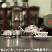 【中古】Mappin&Webb(マッピン&ウェッブ)　家庭用3点ティーセット MW-294【アンティーク】【イギリス製】【シルバープレート】
