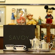 SAVOY HOTEL（サボイホテル）3点ティーセット SV-02【イギリス製】【シルバー】【新品未使用】