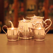 SHEFFIELD(シェフィールド) ホテル用4点ティーセット sh-775【アンティーク】【中古】【イギリス製】【シルバー】