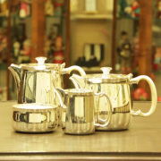 【超特価品】SHEFFIELD(シェフィールド)4点ティーセット SH-756【アンティーク】【中古】【イギリス製】【シルバー】