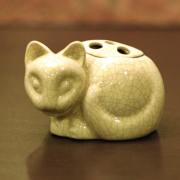 【中古】Tiffany（ティファニー）小猫ポプリホルダー(香炉) 磁器 tf-75
