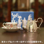 【中古】WEDGWOOD（ウェッジウッド）家庭用ティーポット W-005【未使用品】【アンティーク】【イギリス製】【シルバー】