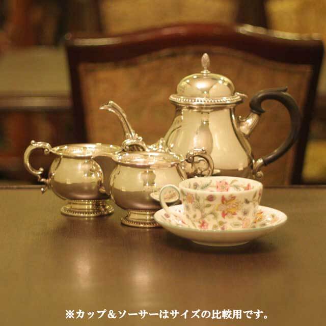 Mappin&Webb(マッピン&ウェッブ)家庭用3点ティーセット MW-101【アンティーク】【中古】【イギリス製】【シルバープレート】