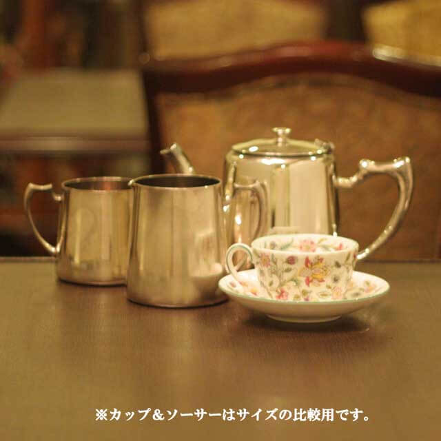 【中古】Mappin&Webb(マッピン&ウェッブ)ホテル用３点ティーセット MW-125【アンティーク】【イギリス製】【シルバープレート】