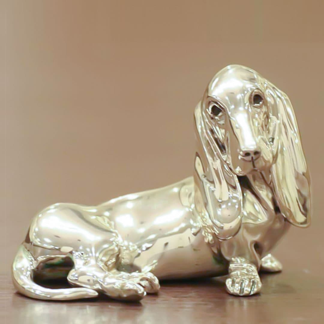 【中古】Mappin&Webb(マッピン&ウェッブ)置物（ドッグ） MW-152【アンティーク】【イギリス製】