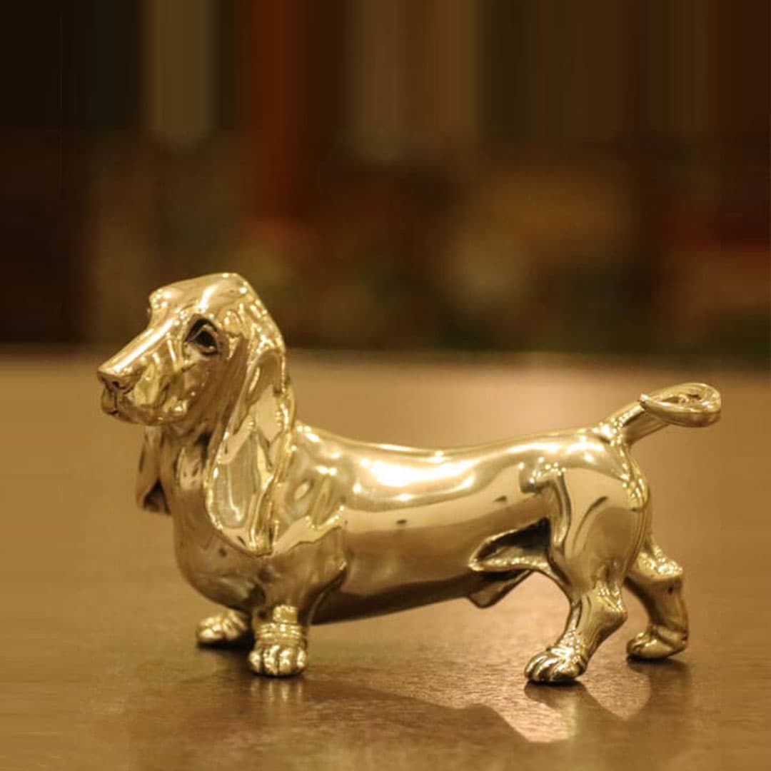 【中古】Mappin&Webb(マッピン&ウェッブ)置物（ドッグ） MW-153【アンティーク】【イギリス製】