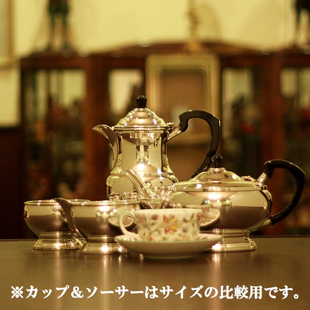 【中古】Mappin&Webb(マッピン&ウェッブ) 家庭用4点ティーセット MW-185【アンティーク】【イギリス製】【シルバープレート】