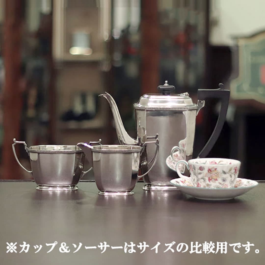 【中古】Mappin&Webb(マッピン&ウェッブ)　家庭用3点ティーセット MW-295【アンティーク】【イギリス製】【シルバープレート】