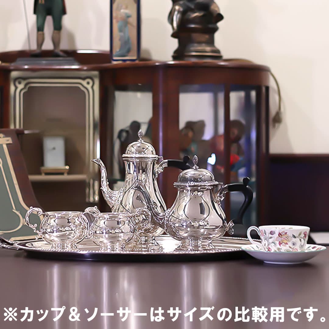 【中古】Mappin&Webb(マッピン&ウェッブ) 家庭用5点ティーセット MW-305【アンティーク】【イギリス製】【シルバープレート】