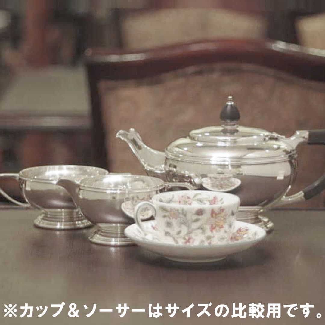 【中古】Mappin&Webb(マッピン&ウェッブ)家庭用３点ティーセット MW-67【アンティーク】【イギリス製】【シルバープレート】