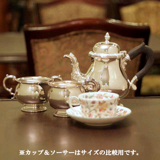 【中古】Mappin & Webb（マッピン＆ウェッブ）家庭用ティーセット　MW-72【アンティーク】【イギリス製】【シルバープレート】