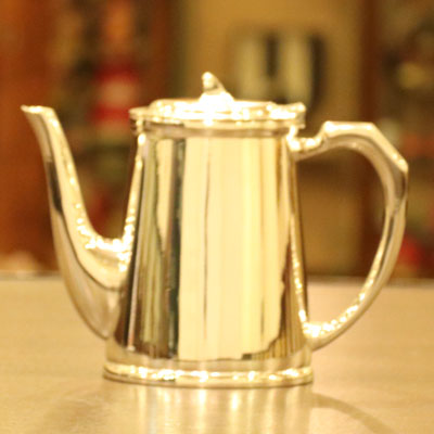 【中古】Mappin & Webb（マッピン＆ウェッブ）ホテル用コーヒーポットMW-90【アンティーク】【イギリス製】【シルバープレート】
