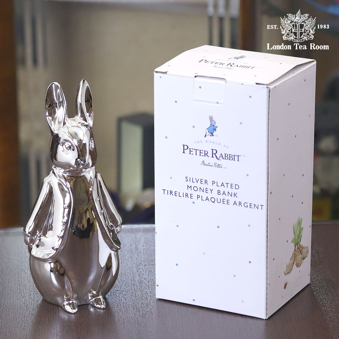 【中古】FW&Co., ピーターラビット 貯金箱 箱付き oth-19 【アンティーク】【イギリス製】《2025/2/27掲載》