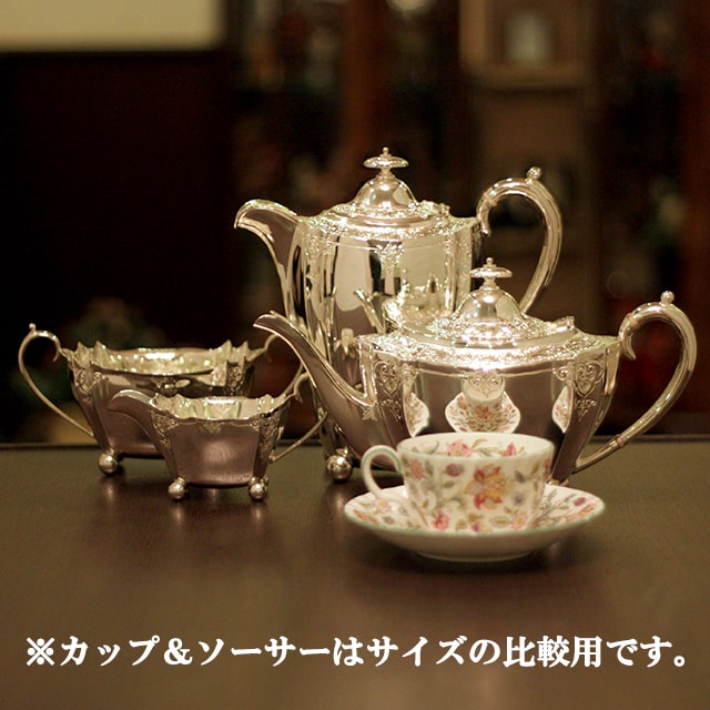 【中古】LIBERTY(リバティー) オリジナル 4点ティーセット sh-914【アンティーク】【イギリス製】【シルバープレート】