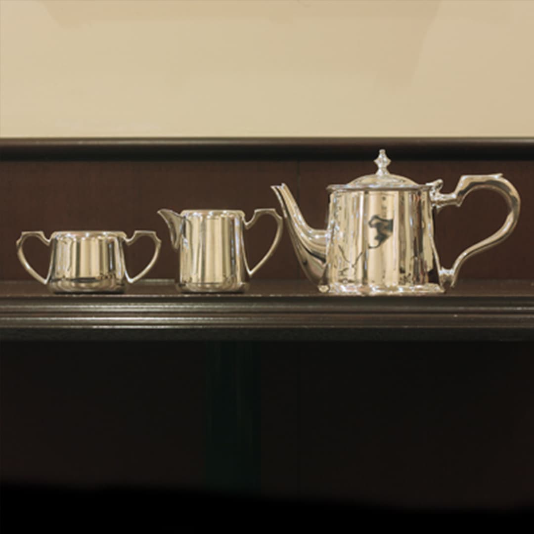 【中古】SHEFFIELD(シェフィールド)3点ティーセット SH-757【アンティーク】【イギリス製】【シルバープレート】