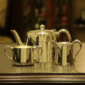 harrods（ハロッズ）ホテル仕様3点ティーセット HR-637【アンティーク】【中古】【イギリス製】【シルバープレート】