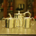 【中古】Mappin&Webb(マッピン&ウェッブ) ホテル用3点ティーセット MW-86【アンティーク】【イギリス製】【シルバープレート】